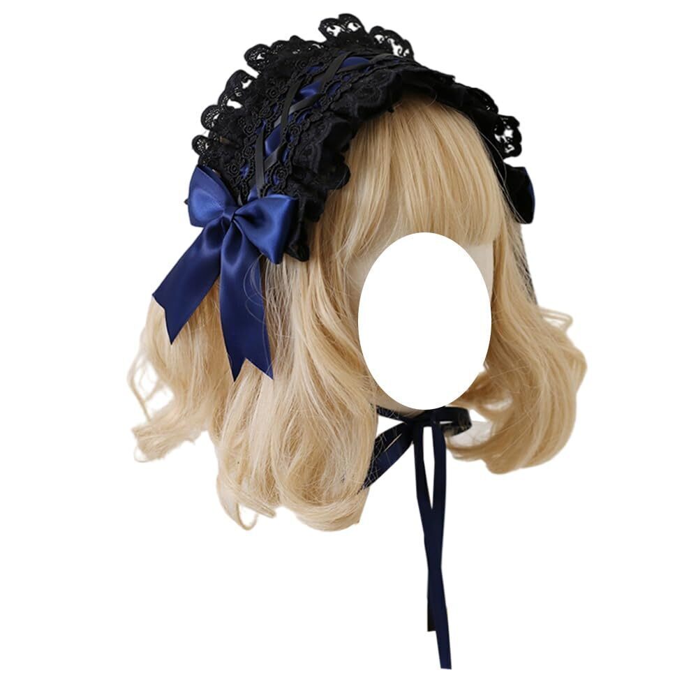 5804 Lolita Headband Black Lace Maid Hairband Hair Accessories Girls Gothic